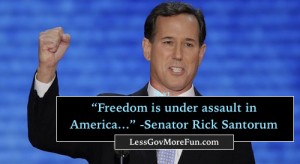 Santorum 2015 NRA freedin under assault